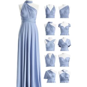 Dusty Blue Bridesmaid Infinity Dress